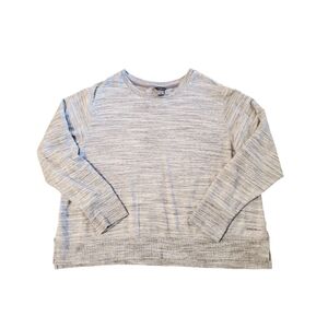 Eddie Bauer Women's Heather Gray Pullover Comfy Knit‎ Sweatshirt 2XL